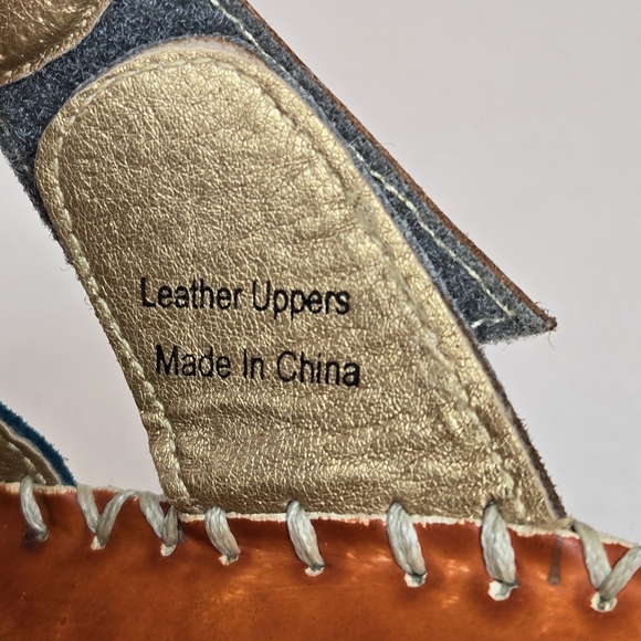 Corkys Elite Midtown Boho Slide Sandals Womens Size 10 Colorful Eclectic Leather - Picture 11 of 12